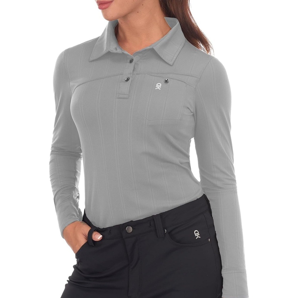 Little Donkey Andy Women's Ultra Stretch Quick Dry Lightweight Golf‎ Polo Sz M